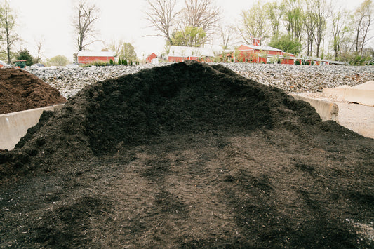 The Black Dyed Hardwood Mulch