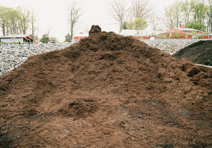 The Dark Brown Dyed Hardwood Mulch